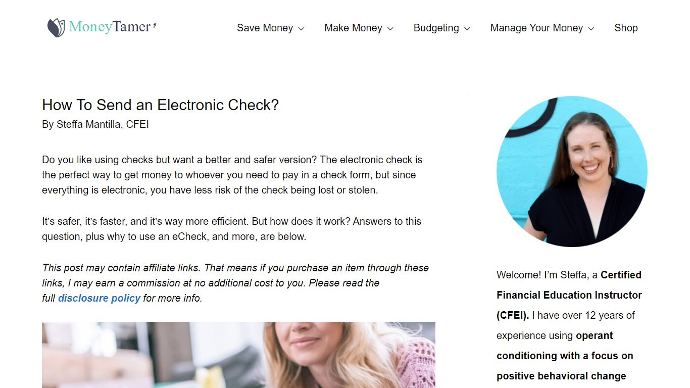 How To Send an Electronic Check? - Money Tamer