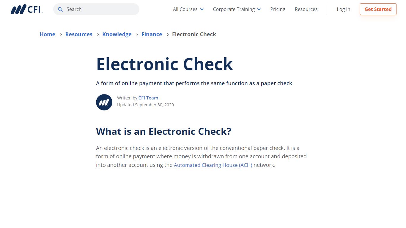 Electronic Check - Overview, How To Process, Security Features